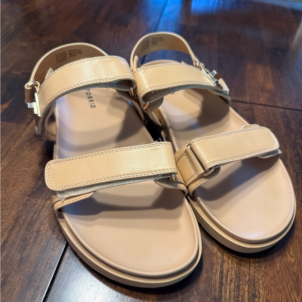 Torrid Tan Adjustable Strap Gladiator Sandals